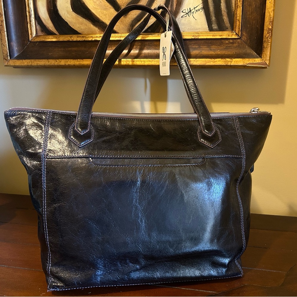 NWT Hobo “Vintage” Black Hide Tote